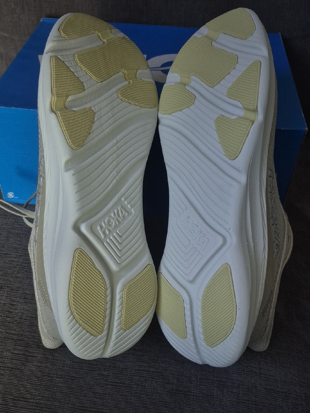 HOKA Solimar Men’s Size 12.5 D Beige Cream Running Shoes NWT - Picture 6 of 6